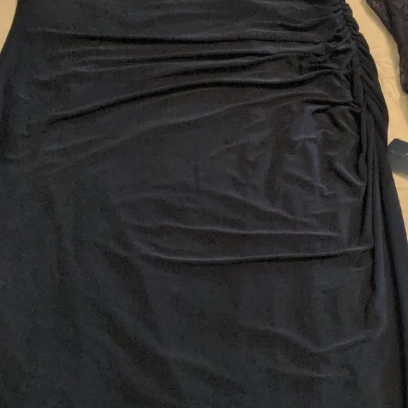 🆕Chaps XL DRESS NAVY WITH LACE - Picture 3 of 6